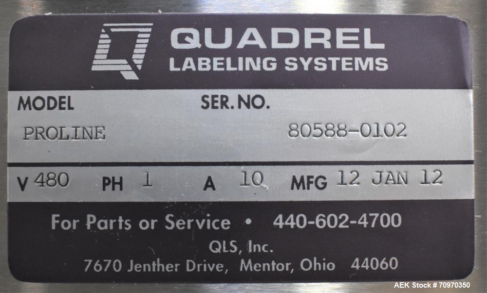 Quadrel EAS Proline Model Q60 RFID Pressure Sensitive Labeler